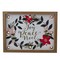 Northlight Framed Floral "Joy, Peace, Noel" Wooden Christmas Wall Plaque - 11.8"